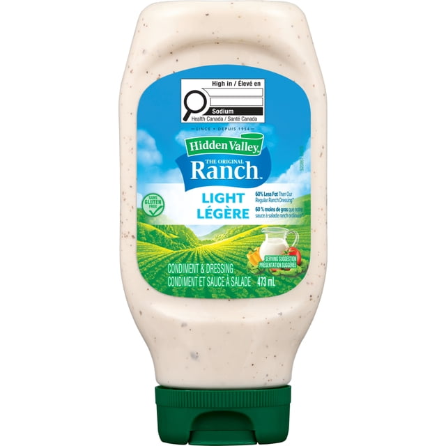 Hidden Valley Original Ranch Light Salad Dressing & Topping, Gluten Free