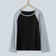 thumbnail image 4 of Toddler Boys T-Shirts Summer Casual Raglan Long Sleeve Color Block Patchwork Stylish Tee Blouse Daily Spring Shirts For Kid 4-5T, 4 of 7
