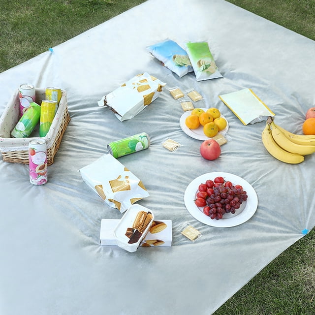 XYAIYT Disposable Waterproof Picnic Mat for Outdoor Camping Beach and Activities Portable Moisture Proof Mat for Relaxing Relaxedable Dining Experience(White)