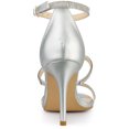 thumbnail image 3 of BLISSFUL STEP Women's Rhinestone Ankle Strap Stiletto High Heels Sandals, 3 of 7