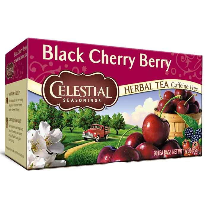 Celestial Seasonings - Black Cherry And Berry Herbal Tea, 20 Sachets