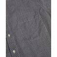 thumbnail image 3 of Van Heusen Mens Gingham Check Shirt, M, Black, 3 of 6