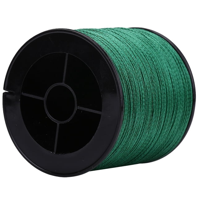 Qiilu 1pc 300m PE Braided 4 Strands Super Strong Fishing Lines Multi-filament Fish Rope Cord Green ,Fishing Line, Multifilament Fish Line