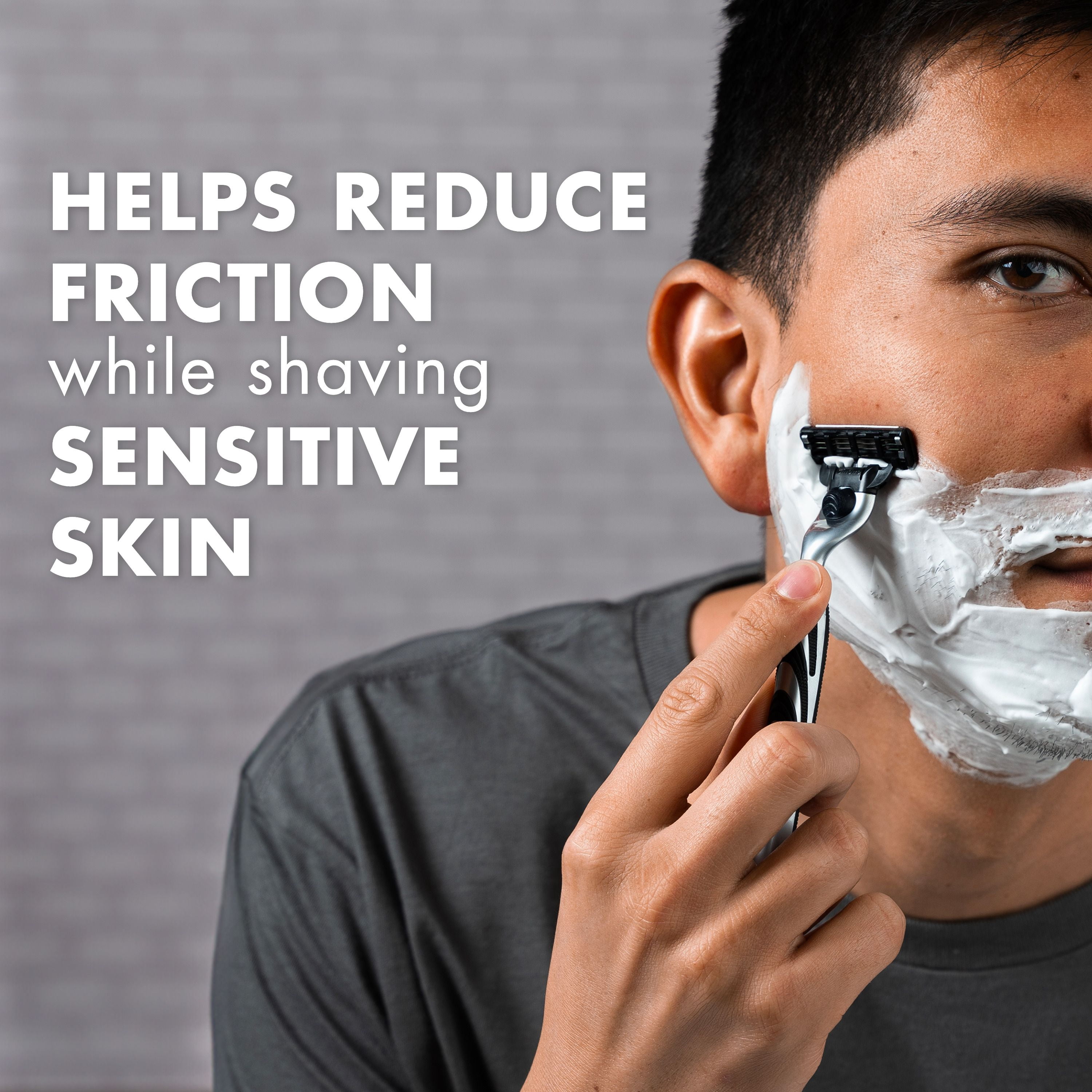 Mousse à raser pour hommes Gillette Foamy peau sensible