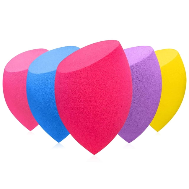 3/5 PCS Makeup Sponge Set Makeup Puff Beauty Foundation Blend Sponge Multicolor Beauty Makeup Egg Basic Mixing Sponge Random Color Rose red light blue pink green milk tea color