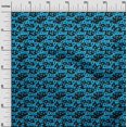 thumbnail image 2 of oneOone Velvet Medium Blue Fabric Florals Sewing Material Print Fabric By The Yard 58 Inch Wide, 2 of 4