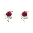 thumbnail image 4 of relayinert Broche Moderne Minimaliste Épingle Unique et à la Mode Pièce Déclarée Épingles de Luxe pour Mariages Rouge Vin Ensemble de 2, 4 of 6