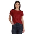 thumbnail image 1 of Inkmeso T-shirt Court d'Été à Nœud Torsadé à l'Avant pour Femmes à Manches Courtes, 1 of 8