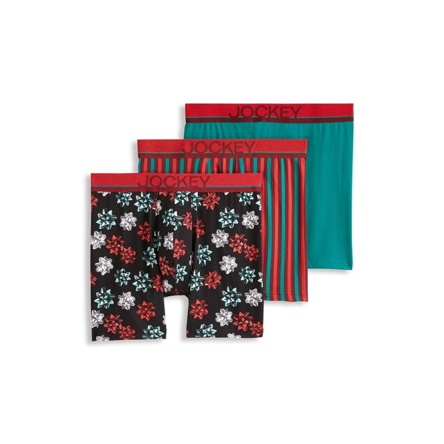 Jockey True Style 6" Boxer Brief - 3 Pack