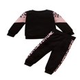 thumbnail image 2 of Ensembles de Pantalons 2 Pcs pour Bébés Garçons, Chandail à Manches Longues à Col Rond, Hauts, Ensembles de Pantalons de Couleur Unie, 2 of 6
