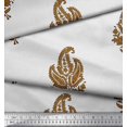 thumbnail image 3 of Soimoi Rayon Crepe Fabric Floral & Paisley Block Printed Fabric 1 Yard 46 Inch Wide, 3 of 3