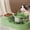 Green, variant on Cat Bowl Two In One Drinking Water Feeder, Xinsrenus Pet Automatic Circulating Water Dispenser, Neck Protector Tilted Bowl Non-Slip Weighted Base, Large Bowl Mouth Easy Clean Plastic Cat Water
