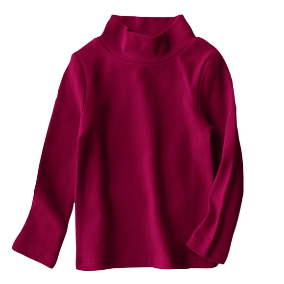 Weiqiqre Girls' Activewear T-Shirts Toddler Kids Boys Girls Shirts Fashion Solid Color Round Neck Long Sleeve Top