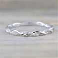 thumbnail image 4 of RKSTN Rings for Women Twisted Shape Diamondengagement stacking Matching anniversary Wedding Band for Women, 4 of 4