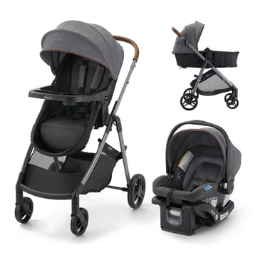 Graco Modes Trio Travel System, 3-in-1 Baby Stroller and Car Seat Combo, Rear-Facing from 1.8-16 kg (4-35 lb)