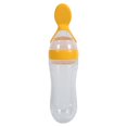 thumbnail image 3 of Qiilu 1Pc 90mL Silicone Baby Toddler Feeding Bottle with Spoon Fresh Food Cereal Squeeze Feeder Hot , Baby Food Feeder Bottle, Baby Cereal Feeding Bottle, 3 of 3
