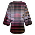 thumbnail image 4 of Nouveaux Hauts pour Femmes 2023 Mode Grande Taille Manches Longues Col Rond Blouse Imprimée Automne Chandail Décontracté Hauts Chemise Manches Longues pour Femmes, 4 of 5