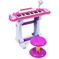 thumbnail image 1 of Costway 37 Key Electronic KeyboardPiano MP3 Input w/ Microphone and Stool Pink, 1 of 9