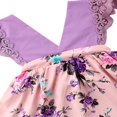 thumbnail image 4 of Bébé Filles Soeur Assortis Vêtements Sans Manches Robe Florale Tenue, 4 of 5