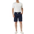 thumbnail image 2 of INSPIRE CHIC Men's Shorts Drawstring Waist Fish Pattern Beach Summer Board Shorts 28 Navy Blue, 2 of 7