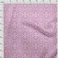 thumbnail image 4 of oneOone Georgette Viscose Pink Fabric Asian Block Floral Craft Projects Decor Fabric Printed By The Yard 42 Inch Wide, 4 of 4