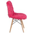 thumbnail image 2 of Shaggy Dog Hot Pink Accent Chair, 2 of 6