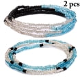 thumbnail image 2 of 2PCS Women Waist Bead Chain Fashion Bead Body Chain Belly Chain for Beach, 2 of 10