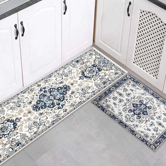 Binwennn Couvertures de Canapé pour Salon Tapis de Classe Tapis Épais Tapis Tapis de Cuisine et Ensemble de Tapis 2 Pcs Cuisine Maison Tapis de Sol d'Hiver Décoration de Sol