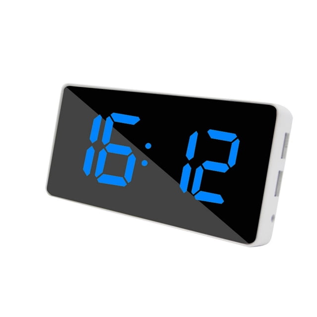 Kcavykas Home, Kitchen, Refrigerator Storage,USB Output Mobile Phone Charging Snooze Mirror Clock Creative Multifunctional LED Alarm Clock