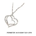 thumbnail image 4 of Heart Necklace for Couples,Peach Heart Shaped Necklace Earring Set,Earring and Necklace Set, 4 of 7