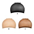 thumbnail image 3 of 4pcs/set Perruque Casquette Élastique Unisexe Cheveux snood Unisexe Perruque Cheveux Extensible Réutilisable snood Cosplay Parti Perruque Net, Noir, 3 of 6
