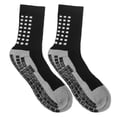 thumbnail image 2 of Rubber Grip Socks, Rubber Soles Porosity Thread Design Polyurethane Fiber Thicken Men's Socks  For Men For Sports Black, 2 of 8