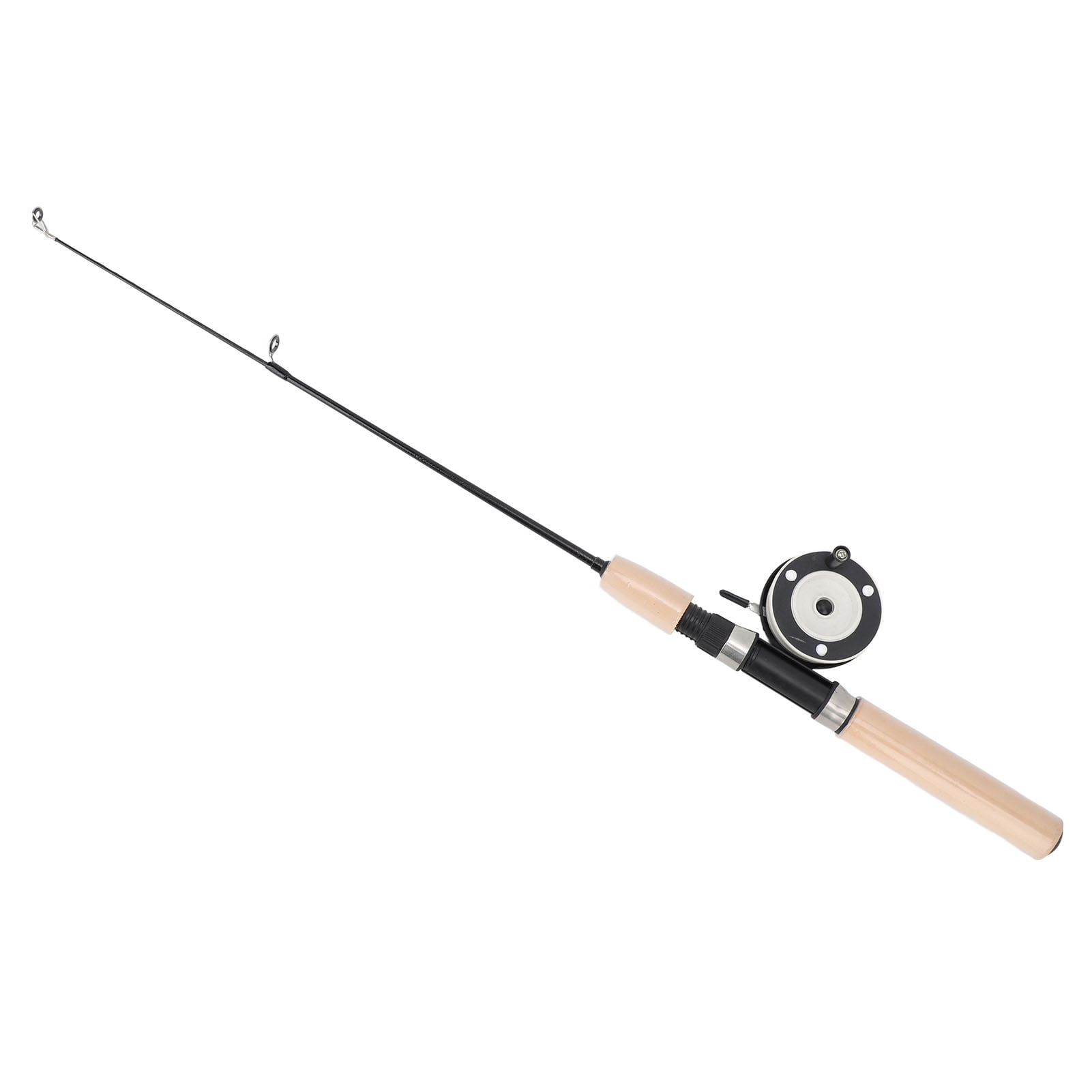 Ice Fishing Rod Reel Combo, Easy To Carry Sturdy Non Slip Ice Fishing Rod Reel Smooth Rotation 65cm  for Pond