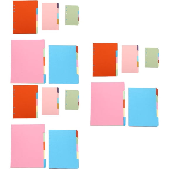 LEEYNEER 15 Sets Loose-Leaf Papers Practical Notebook Papers Writing Papers with Hole