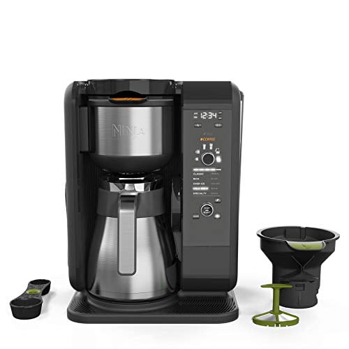 Ninja Hot and Cold Brewed System, Auto-iQ Tea and Coffee Maker with 6 Brew Sizes, 5 Brew Styles, Frother, Coffee & Tea Baskets