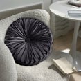 thumbnail image 3 of Rond Jeté Velours Maison Plissé Rond pour Canapé Lit Plié Circulaire Convient pour Sofa et Lit, 3 of 5