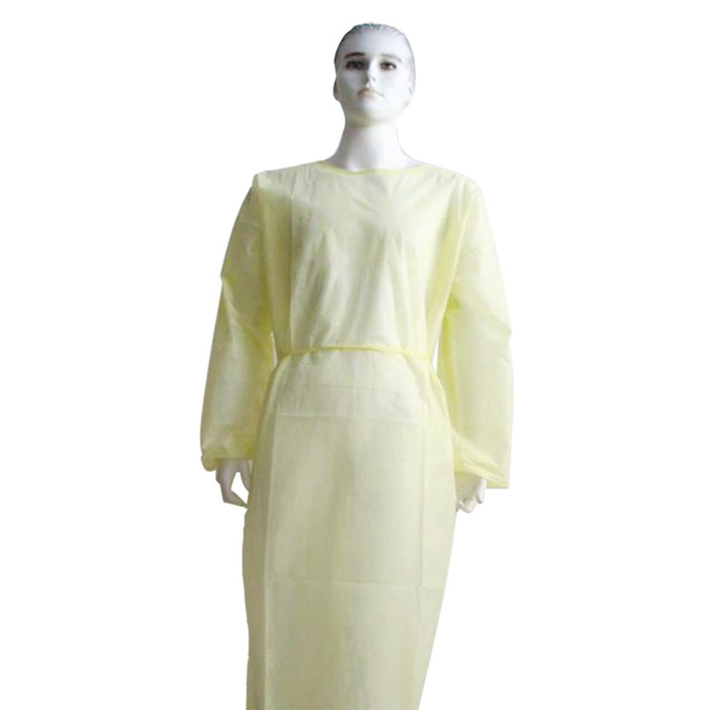 Maoww Fluid Resistant Isolation Gown Protective Clothing Non-woven Protective Clothing