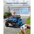thumbnail image 1 of Royalbelle 12V Electric Ride On Truck with Remote Control Ride On Toy Gift for Boys & Girls Bluetooth Music Player LED Lights for 3-6 Years,Blue, 1 of 7