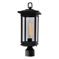 thumbnail image 1 of CWI Lighting Oakwood 1 Light Outdoor Black Lantern Head, 1 of 6