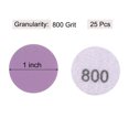 thumbnail image 2 of Unique Bargains 25 Pack 1-Inch Purple Sanding Discs 800 Grits Hook & Loop Professional Aluminum Oxide Sandpaper Mini Size, 2 of 5