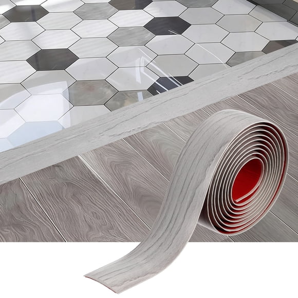 Uxcell 3.2FT x 1.57" Floor Self Adhesive Vinyl Strip Molding, Beige