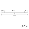 thumbnail image 2 of Unique Bargains M2x85mm Pushrod Connector Stainless Steel Rod Linkage 10pcs, 2 of 3