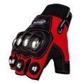 thumbnail image 1 of Madmotor Half-Finger, Steel Outdoor Knuckle L, Red Alloy Steel Motorcycle for Men Motorcycle Gloves, 1 of 9