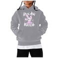 thumbnail image 1 of PMVFHDE Sweatshirts for Girl Children's Long Sleeved Cartoon Rabbit Print Hoodie Grey,4-5 Years, 1 of 4