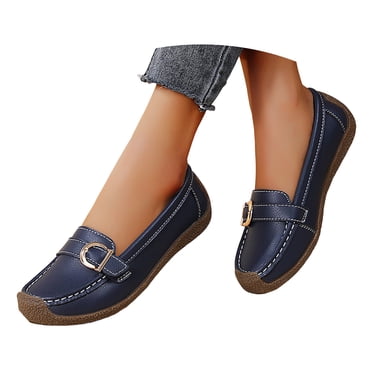 Mepaouo Women Loafers Breathable Casual Slip on Boat Shoes Comfort Ladies Driving Walking Moccasins