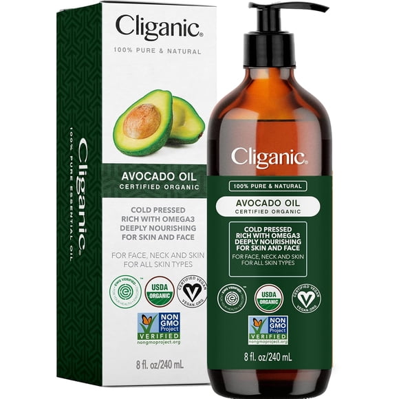 Organic Avocado by Cliganic for Unisex - 8 oz Oil