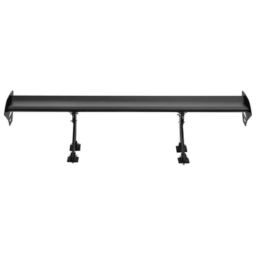KFFKFF Auto Wing Spoiler, 43.3 inch Universal Design with Single Deck, Adjustable Lightweight Aluminum, Vehicle Rear Spoiler Wing, Racing Spoiler BGW/JDM Drift in Black