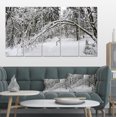thumbnail image 1 of Buggy Forêt d'Hiver Noir et Blanc - Art sur Toile Forêt Moderne, 1 of 3