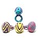 thumbnail image 3 of Global Crafts Handmade Felt Easter Egg Napkin Rings Set from Nepal, 4-Pack, Pastel Easter Eggs, 3 of 4