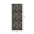 thumbnail image 3 of Mainstays Modern Indoor/Outdoor Geometric Taupe, Gray and Brown Runner Rug, 2' x 5', Vinyl Backing, Easy Care, 3 of 5